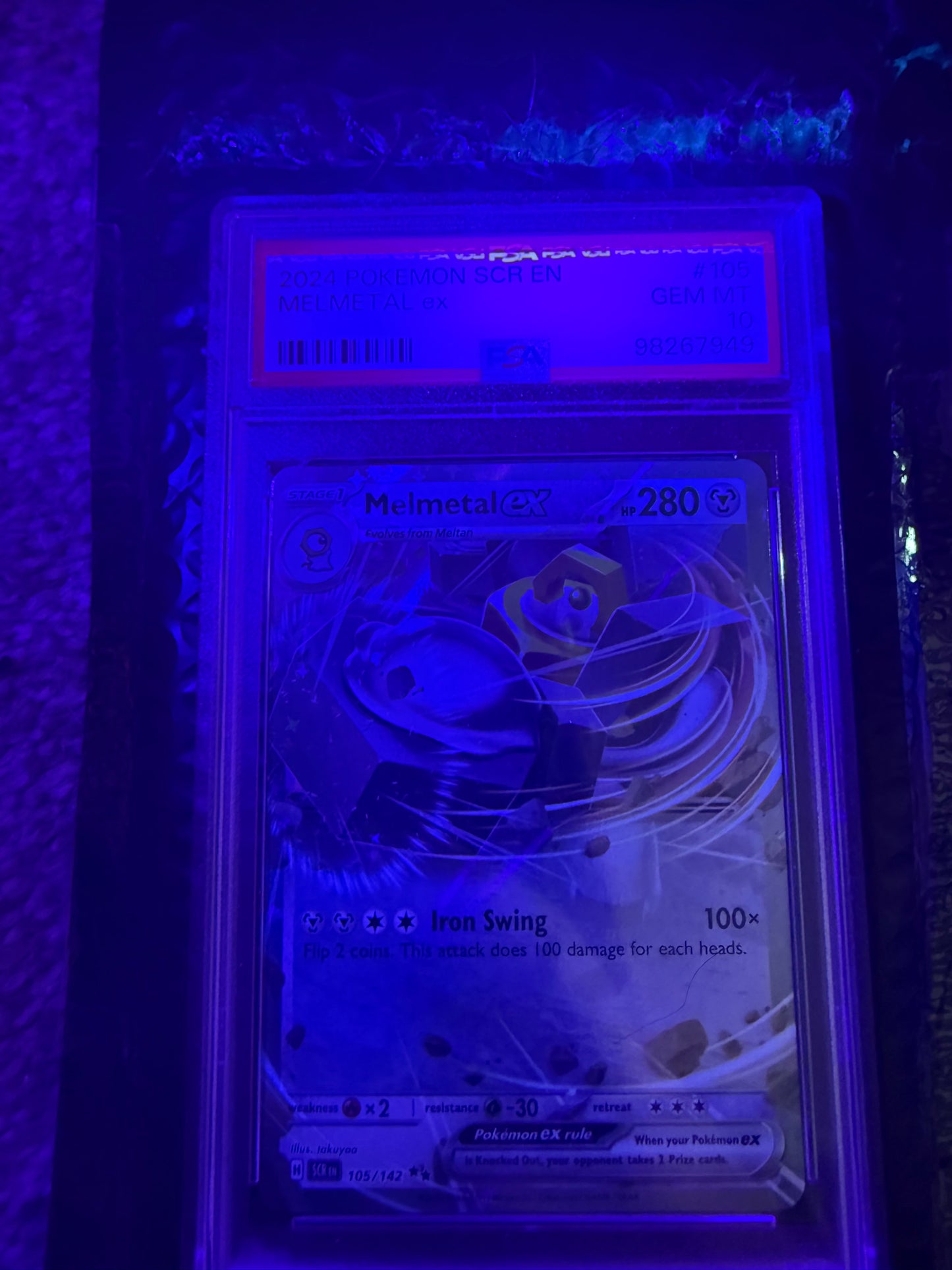 2024 POKEMON SCR EN-STELLAR CROWN #105 MELMETAL EX PSA 10 98267949