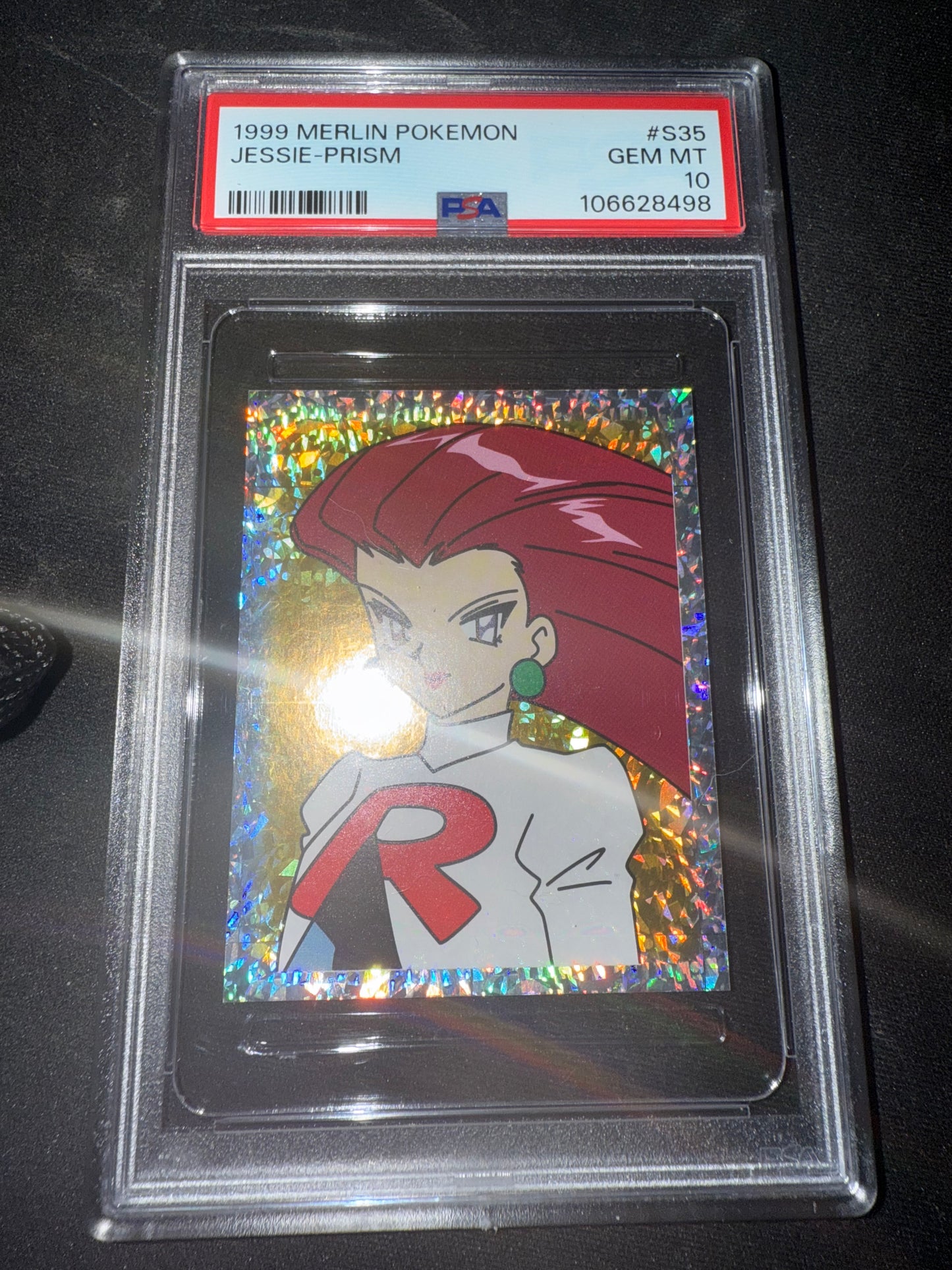 irl front 1999 MERLIN POKEMON #S35 JESSIE-PRISM PSA 10 #106628498