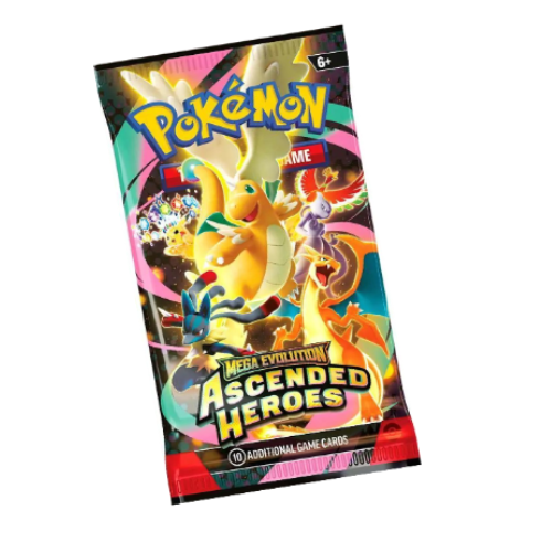 Ascended Heroes Booster Pack - ME: Ascended Heroes (ASC) (Orders of 100 dollars or more get a free pack of Acended Heroes!)