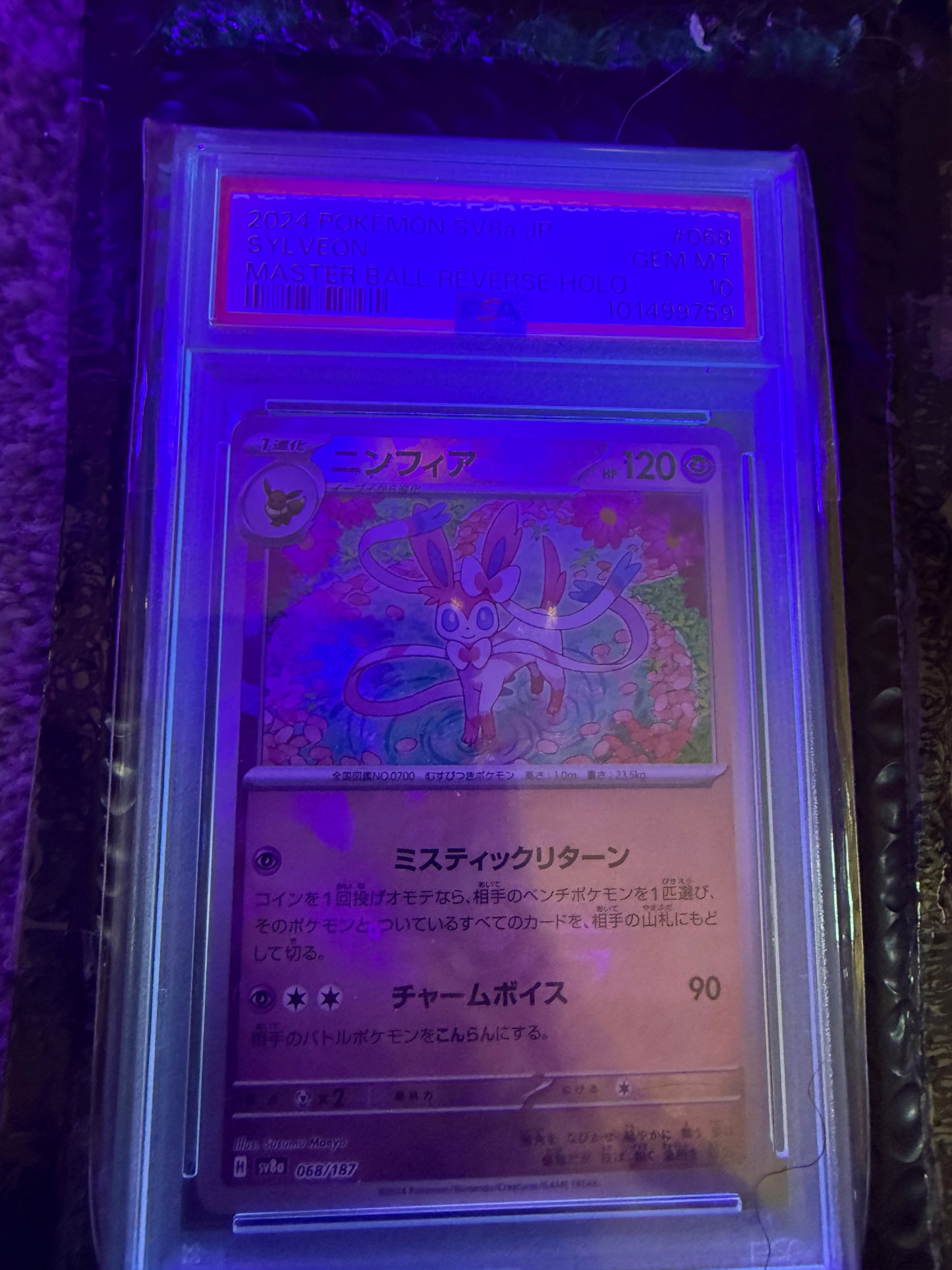 Sylveon: Master Ball Mirror [SV8a 068/187](High Class Pack "Terastal Festival ex") PSA 10 101499759